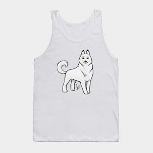 Dog - Siberian Husky - White Tank Top